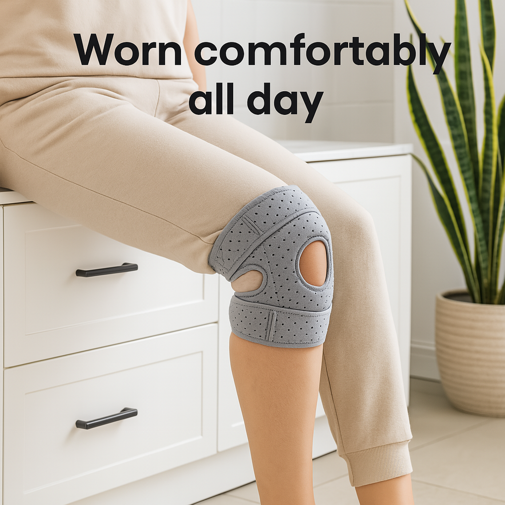 Experience instant, all-day knee support with JointEase Knee Brace