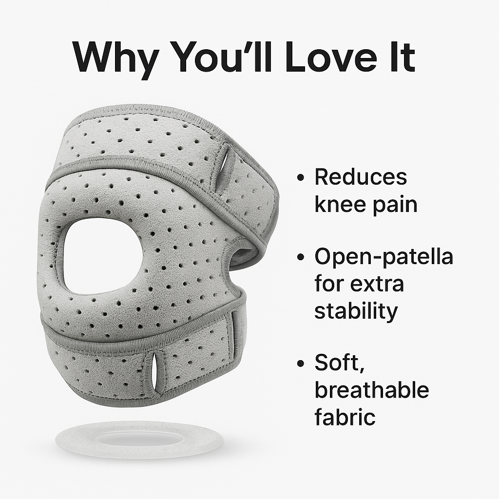 Experience instant, all-day knee support with JointEase Knee Brace